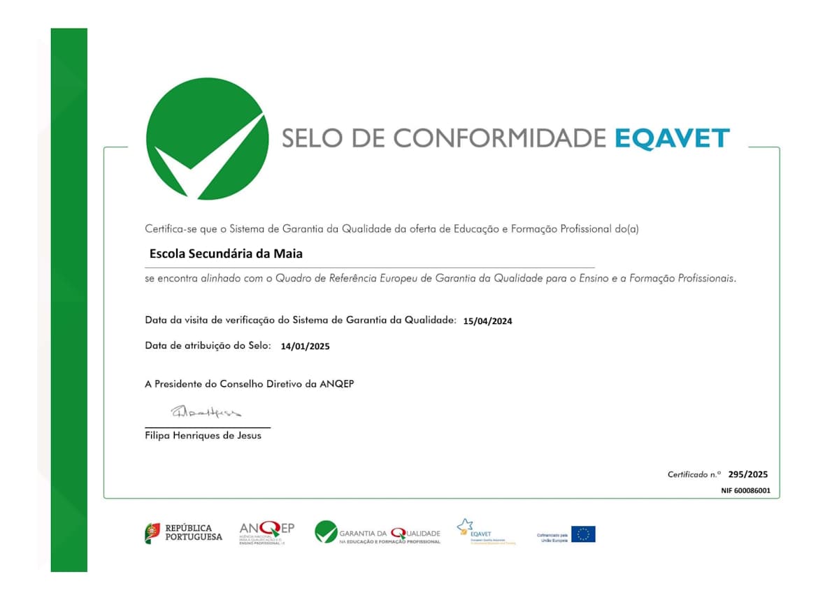 EQAVET - Novo Selo de Conformidade